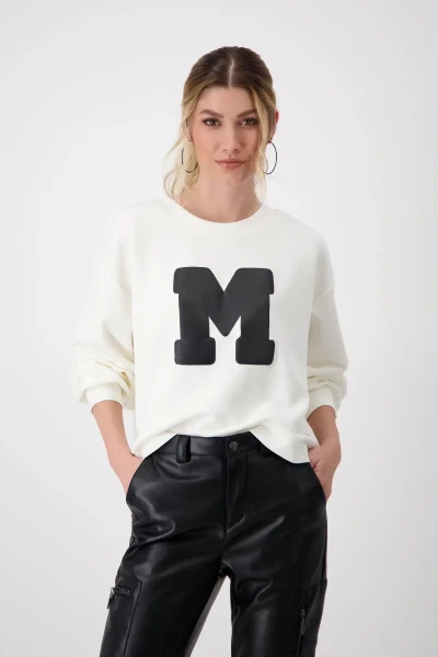 Monari Luftige Bluse mit Polaroidmuster Online