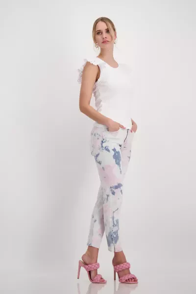 Monari Jeans mit Batikeffekt Auslauf