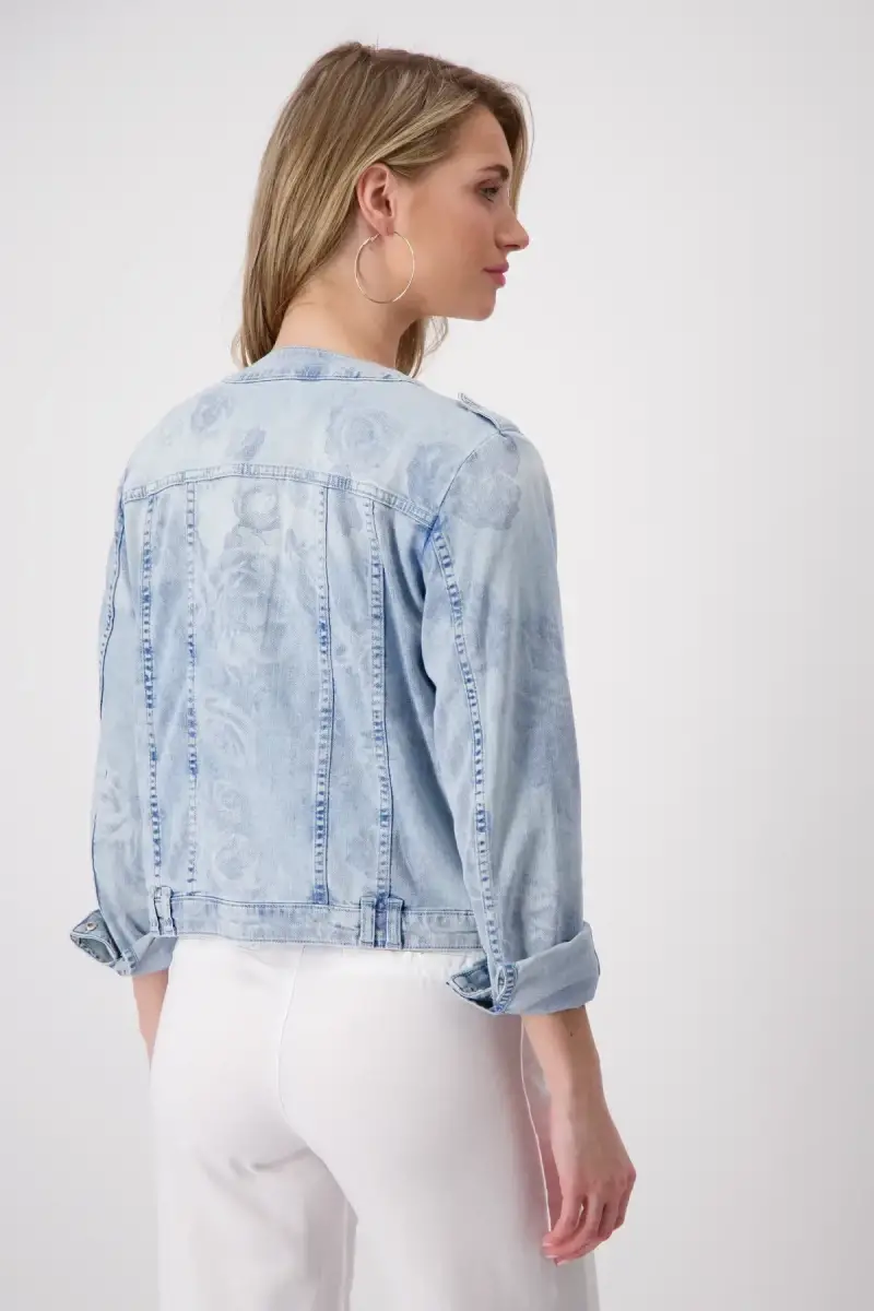 Monari Jeansjacke mit Blumenmuster Angebote