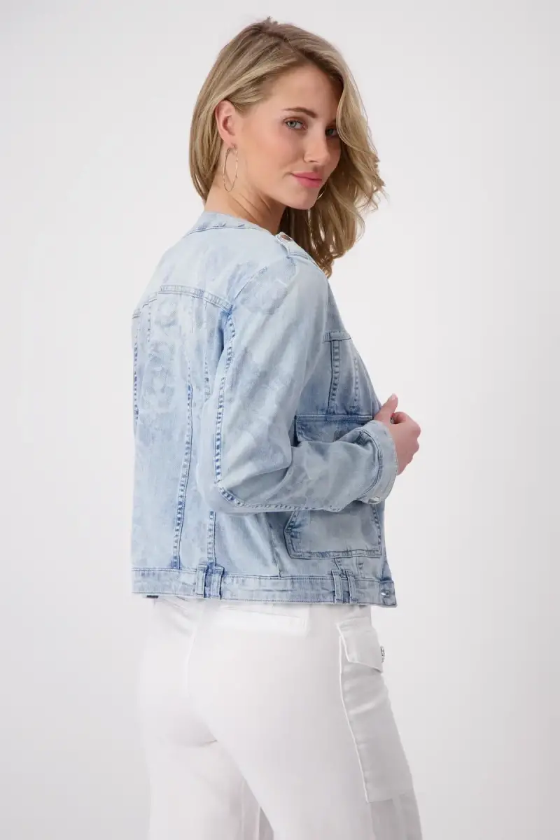 Monari Jeansjacke mit Blumenmuster Angebote