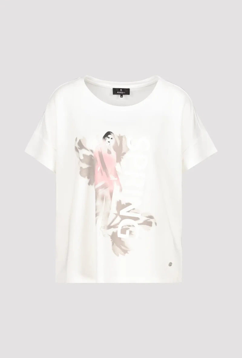Monari T-Shirt mit Frauen Zeichnung Günstig kaufen