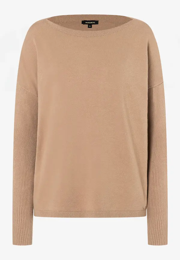 More & More Feinstrick Pullover, beige machiato, Herbst-Kollektion Jubiläumsangebot