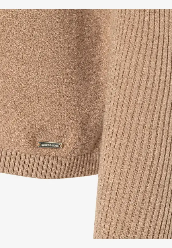 More & More Feinstrick Pullover, beige machiato, Herbst-Kollektion Jubiläumsangebot