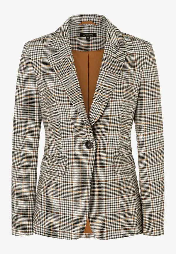 More & More Glencheck-Blazer, kariert, Herbst-Kollektion Neueste Mode