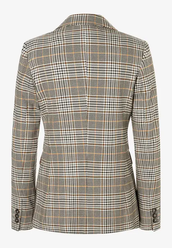 More & More Glencheck-Blazer, kariert, Herbst-Kollektion Neueste Mode