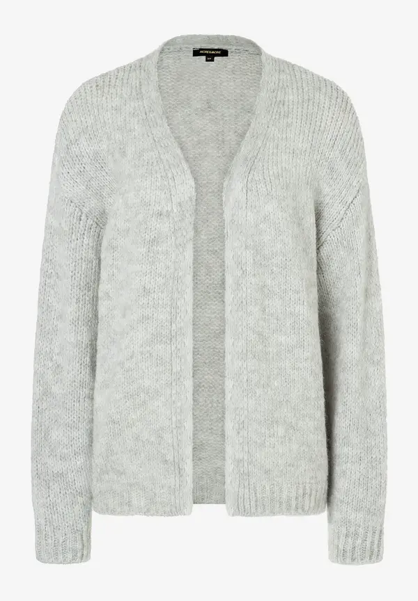 More & More Cardigan, grau melange, Herbst-Kollektion Große Rabatte