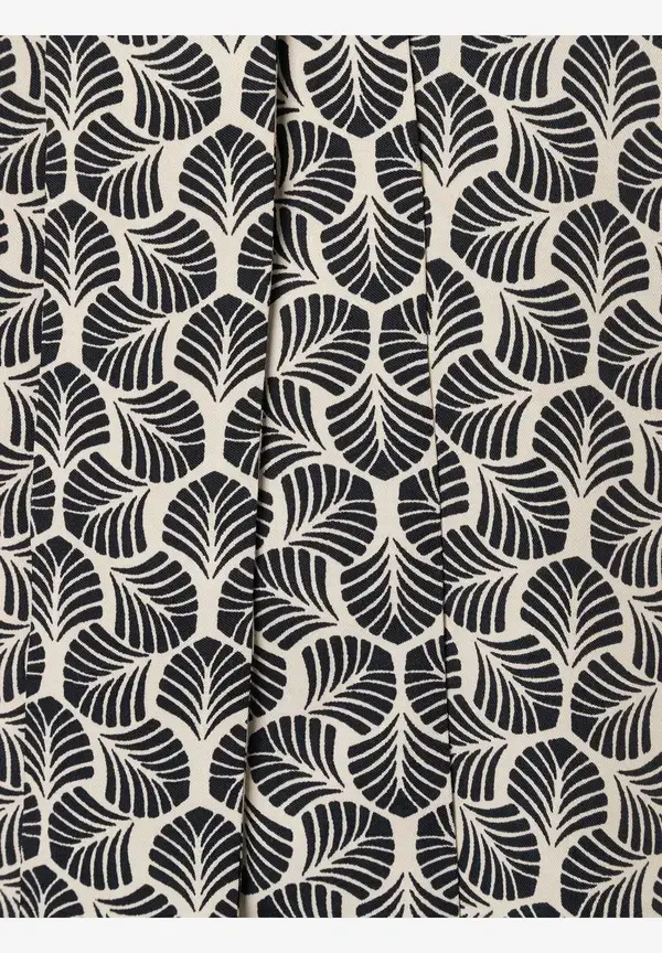 More & More Printbluse mit Schluppe, beige/schwarz, Herbst-Kollektion VIP-Rabatte