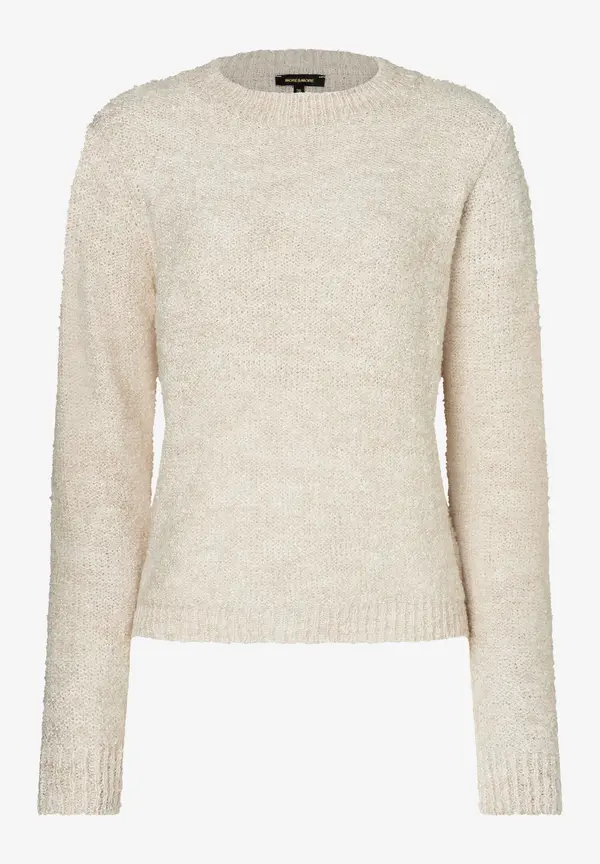 More & More Bouclé-Pullover, powder creme, Herbst-Kollektion Wochenangebot