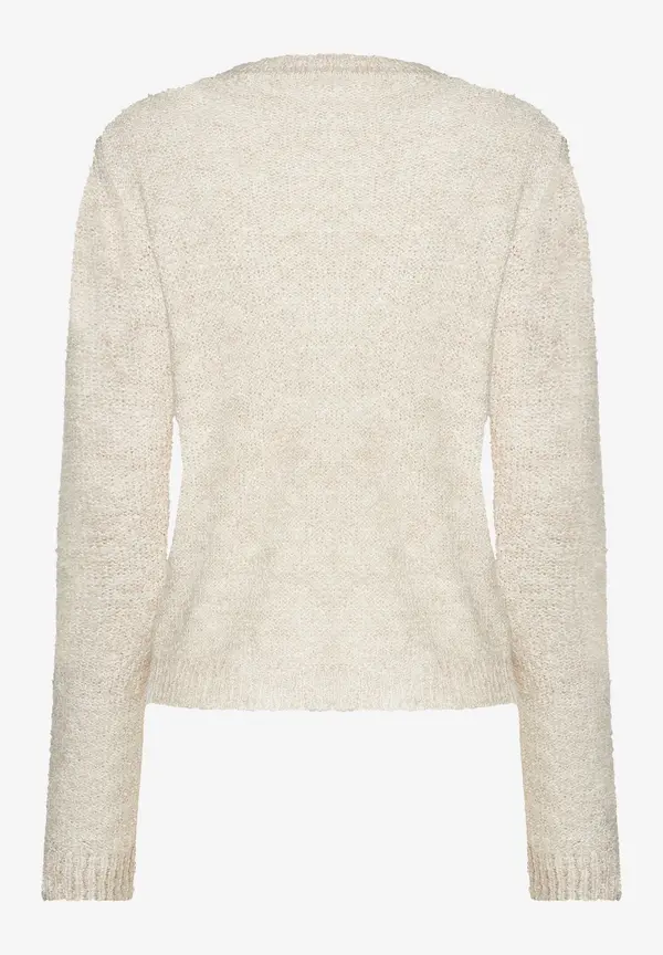 More & More Bouclé-Pullover, powder creme, Herbst-Kollektion Wochenangebot