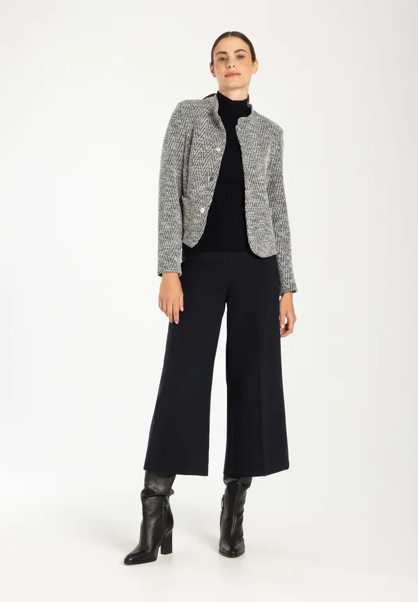More & More Jerseyjacke, Zick-Zack Muster Neueste Stile