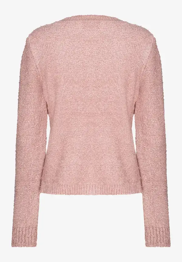 More & More Bouclé-Pullover, rose flush, Herbst-Kollektion Bis zu 65% Rabatt