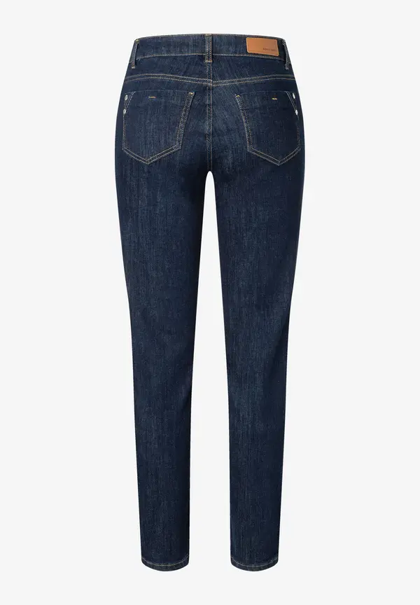 More & More schmale Jeans, HAZEL, dark blue denim Kostenloser Versand international