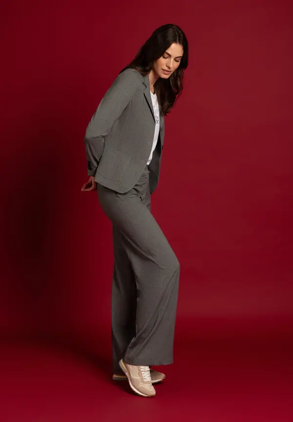 More & More Blazer, grau melange, Herbst-Kollektion Schlussverkauf