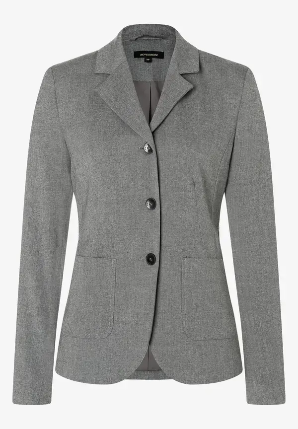More & More Blazer, grau melange, Herbst-Kollektion Schlussverkauf