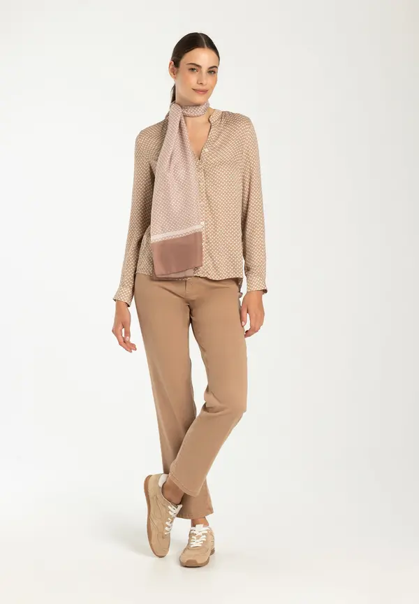 More & More Viskosebluse, Minimal-Print, Herbst-Kollektion Kostenloser Versand