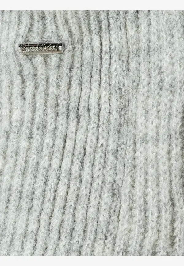 More & More Rippen-Strickjacke, grau melange, Herbst-Kollektion Fabrik Onlineshop