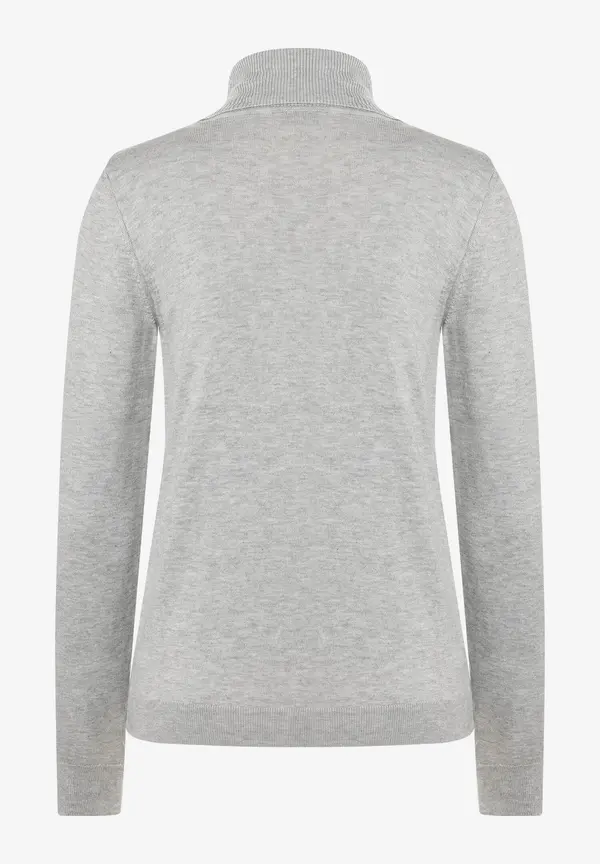 More & More Rollkragenpullover, grau melange, Herbst-Kollektion Rabatt