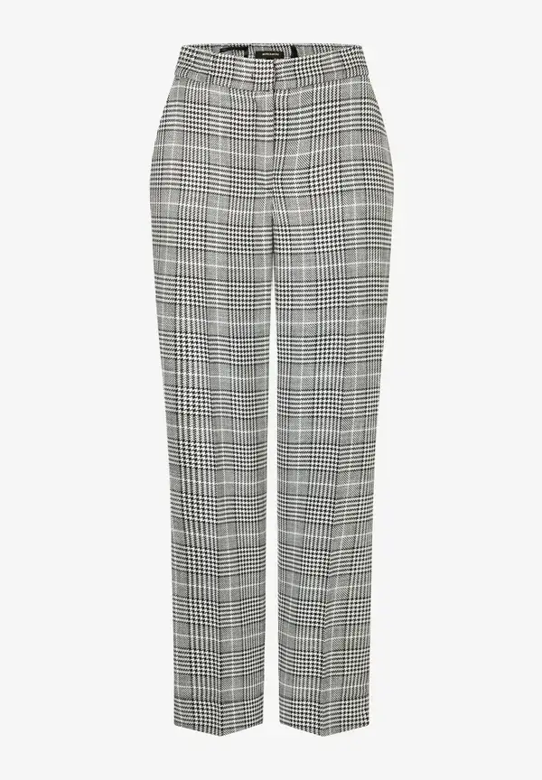 More & More Glencheck Hose, schwarz/ecru, Herbst-Kollektion Versandkostenfrei