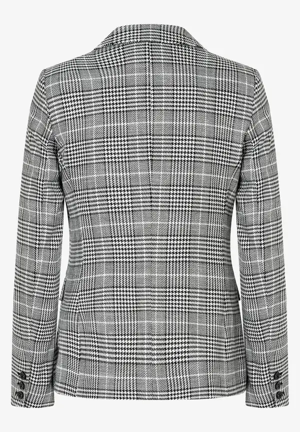 More & More Glencheck Blazer, schwarz/ecru, Herbst-Kollektion Saisonschlussverkauf