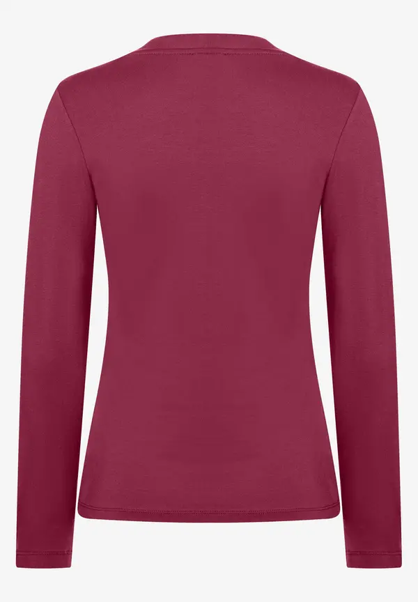 More & More Langarmshirt, bordeaux, Herbst-Kollektion Osterangebot