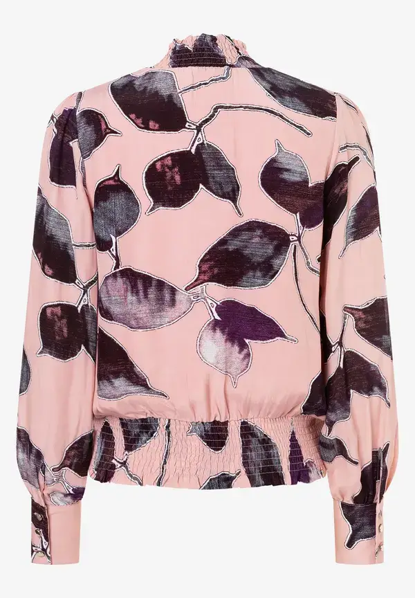 More & More Viskosebluse, Blätterprint, Herbst-Kollektion Lagerräumung