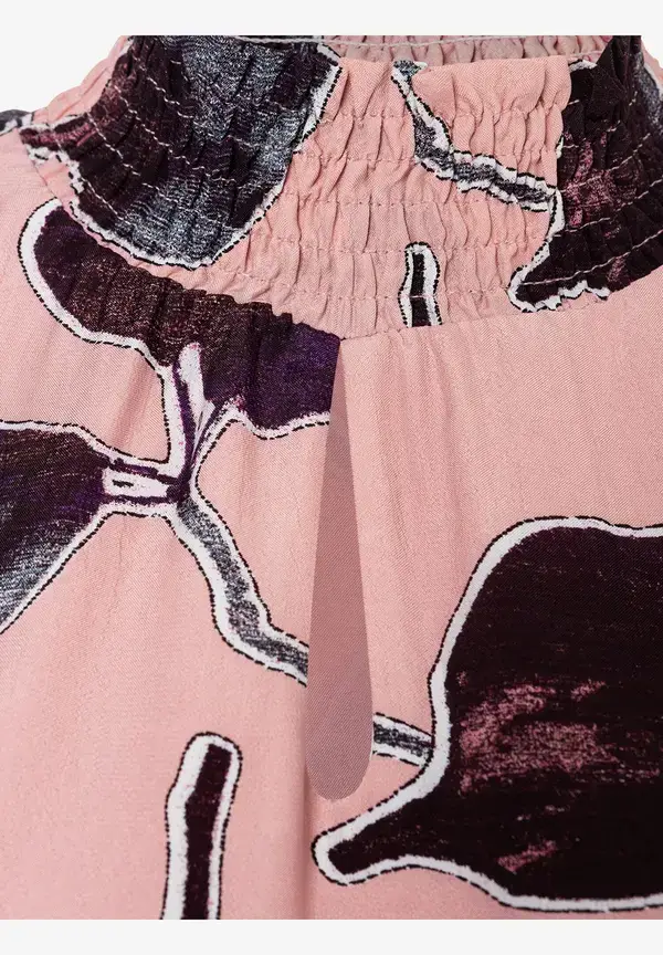 More & More Viskosebluse, Blätterprint, Herbst-Kollektion Lagerräumung