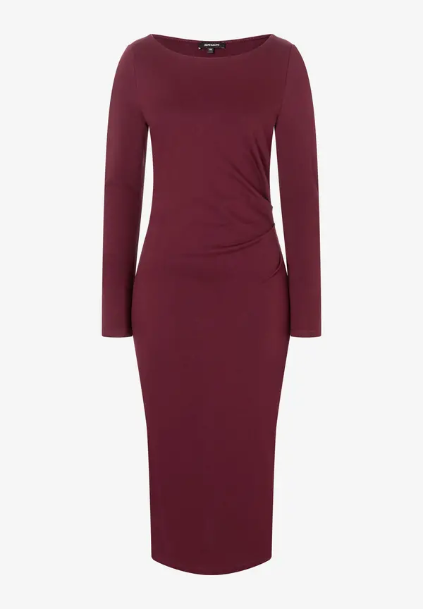 More & More Jerseykleid, bordeaux, Herbst-Kollektion Top Angebot