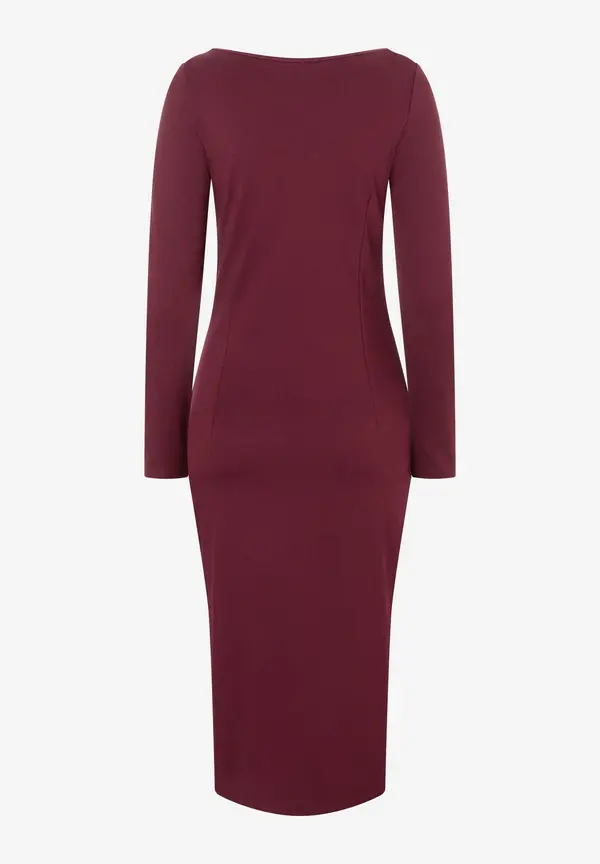 More & More Jerseykleid, bordeaux, Herbst-Kollektion Top Angebot