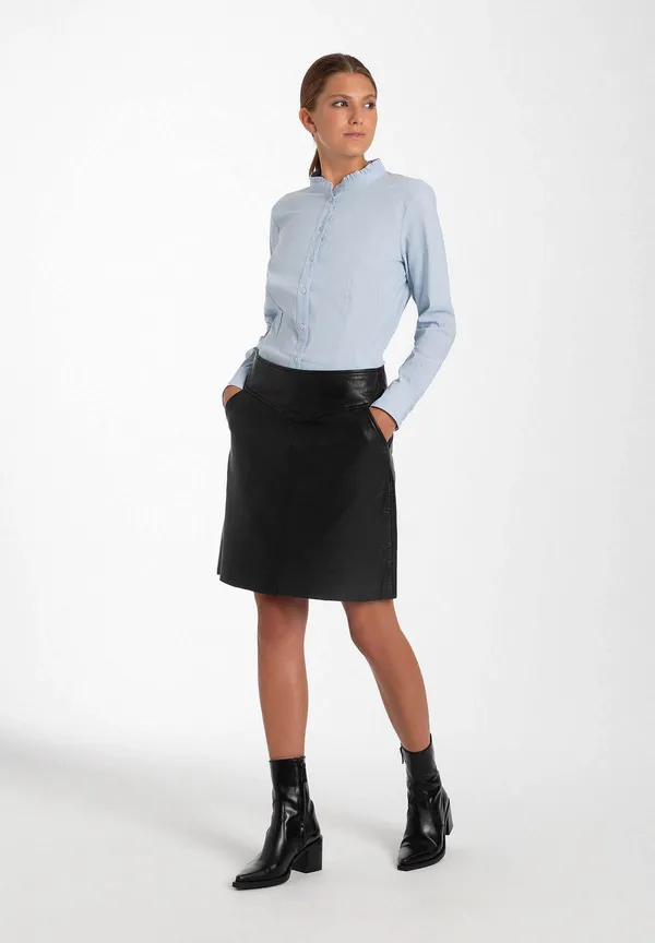 More & More Baumwoll/Stretch Bluse, hellblau, Herbst-Kollektion Sonderangebote