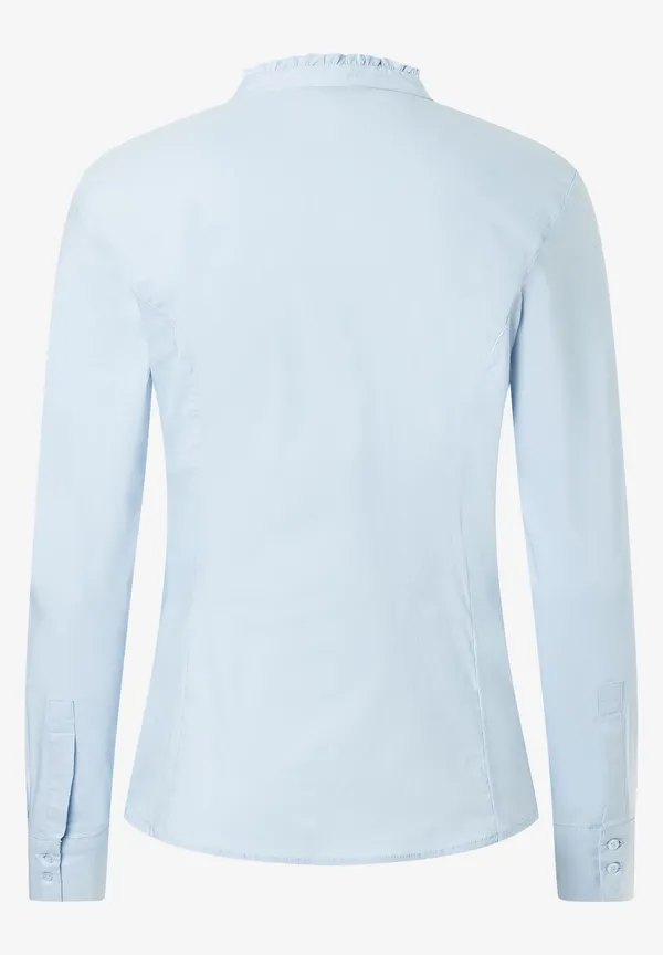 More & More Baumwoll/Stretch Bluse, hellblau, Herbst-Kollektion Sonderangebote