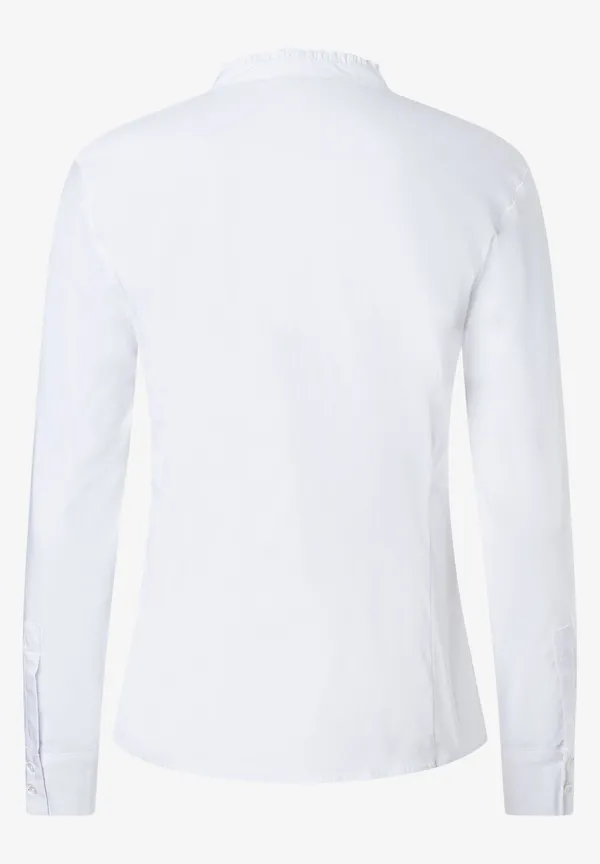 More & More Baumwoll/Stretch Bluse, weiß, Herbst-Kollektion Tiefpreis