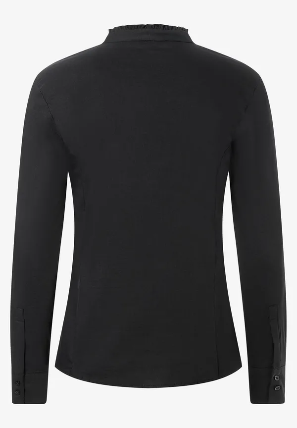 More & More Baumwoll/Stretch Bluse, schwarz, Herbst-Kollektion Wochenangebot