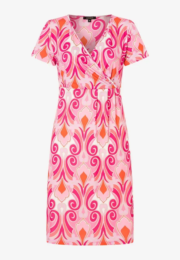 More & More Jerseykleid, Ornament-Print, rosa/rot/pink JETZT KAUFEN