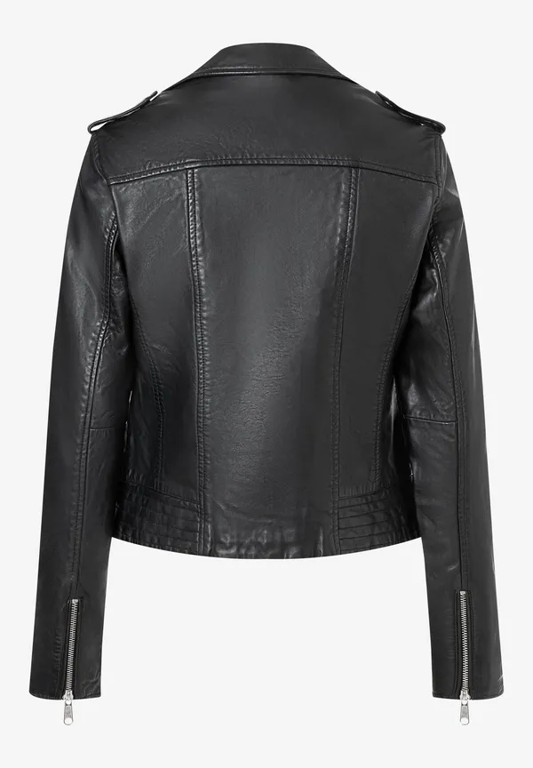 More & More Biker-Lederjacke, schwarz, Herbst-Kollektion Discount Store für neue Produkte
