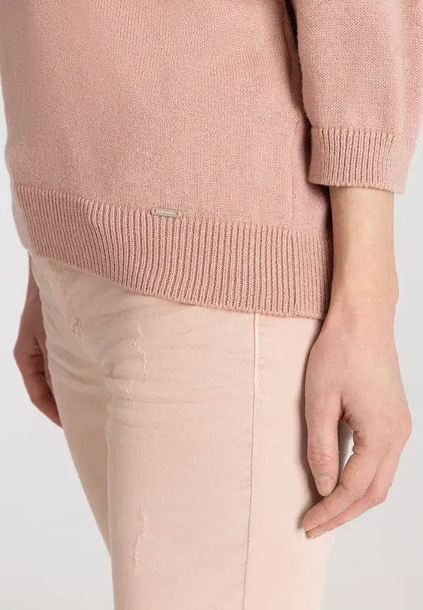 More & More V-Neck Pullover, rosa, Frühjahres-Kollektion Fabrikladen