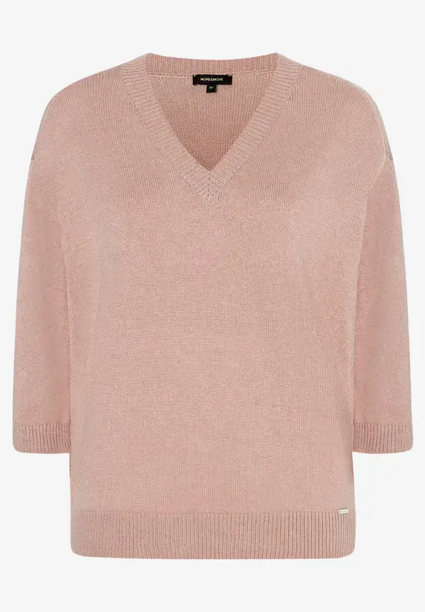 More & More V-Neck Pullover, rosa, Frühjahres-Kollektion Fabrikladen
