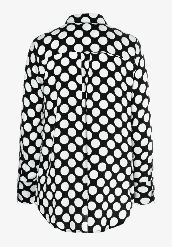 More & More Tupfenbluse, schwarz/ecru, Frühjahrs-Kollektion Black Friday Preise