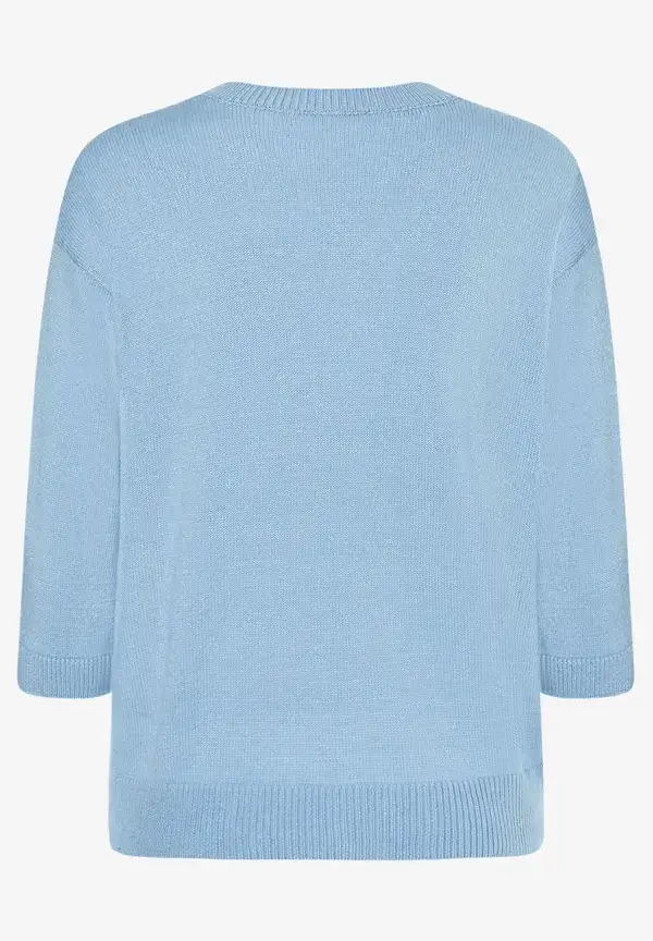 More & More V-Neck Pullover, hellblau, Frühjahres-Kollektion Online
