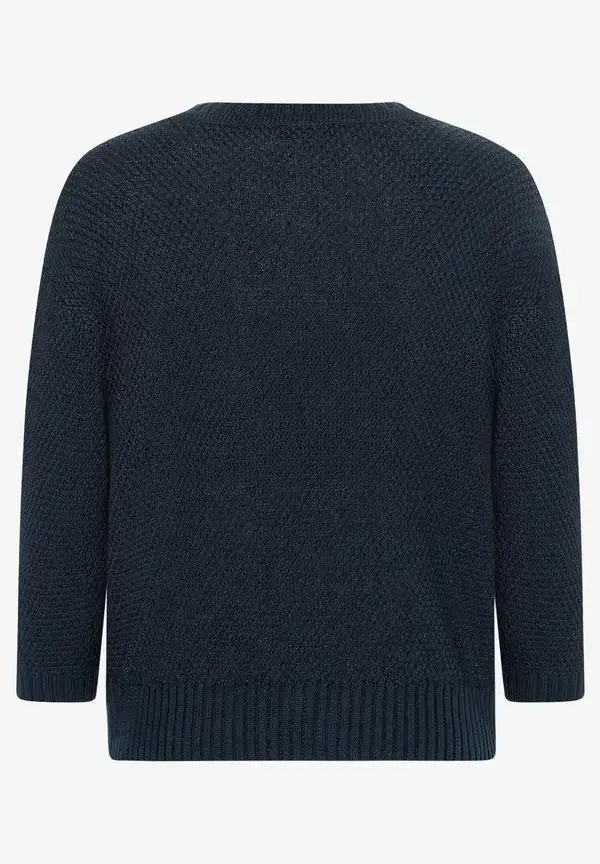More & More Strukturpullover, 3/4 Arm, marine, Frühjahrs-Kollektion Angebote