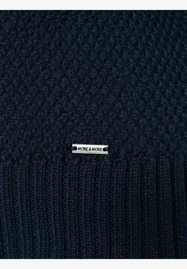 More & More Strukturpullover, 3/4 Arm, marine, Frühjahrs-Kollektion Angebote