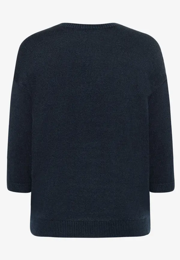 More & More V-Neck Pullover, marine, Frühjahres-Kollektion im Angebot