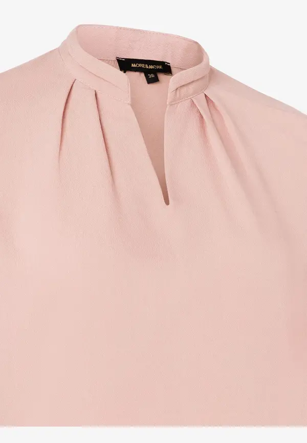 More & More Blusenshirt, 3/4 Arm, rosa, Frühjahrs-Kollektion Fabrikpreis