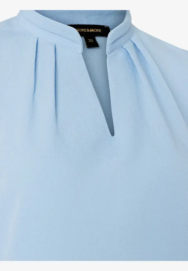 More & More Blusenshirt, 3/4 Arm, hellblau, Frühjahrs-Kollektion Großer Ausverkauf