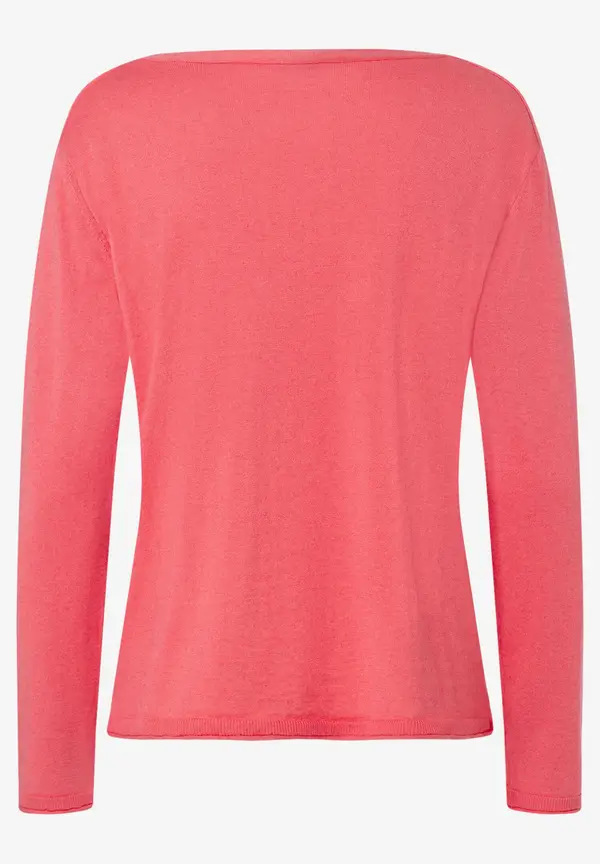 More & More Feinstrick-Pullover mit Kaschmir, milky red, Frühjahrs-Kollektion Begrenztes Angebot