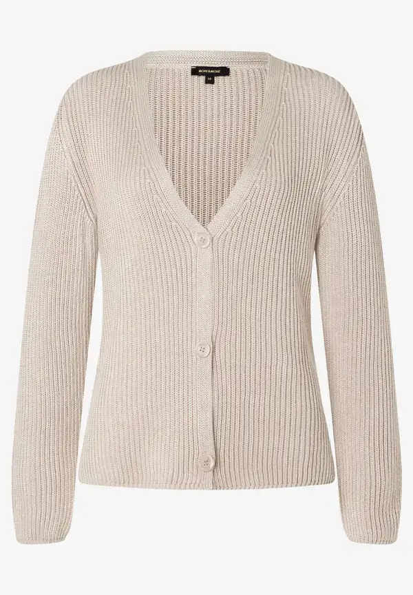 More & More Cardigan, Rippe, sand Vatertagsangebot