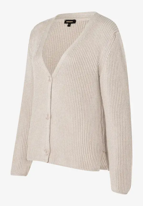 More & More Cardigan, Rippe, sand Vatertagsangebot