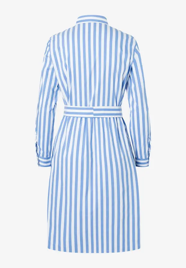 More & More Hemdblusenkleid mit Streifenmuster, blau/weiß, Frühjahrs-Kollektion Heißer Verkauf