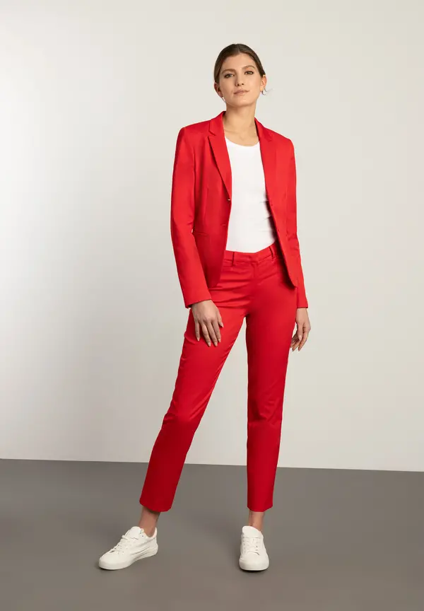 More & More Blazer mit feiner Struktur, rot, Frühjahrs-Kollektion Top Angebot