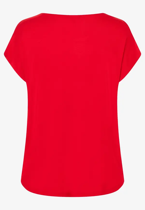 More & More Shirt mit Satinfront, rot, Frühjahrs-Kollektion Neueste Mode