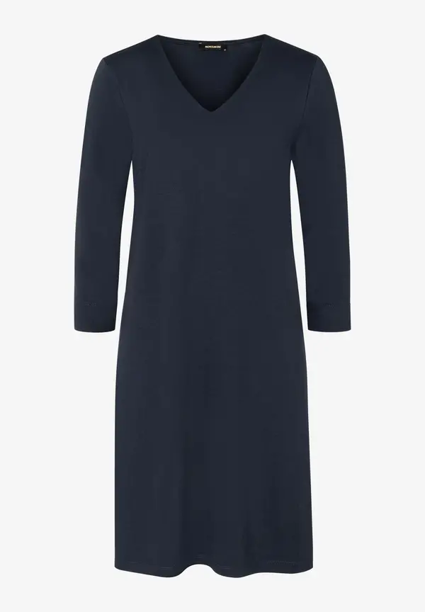 More & More Jerseykleid mit V-Auschnitt, marine, Frühjahrs-Kollektion Zeitlich begrenztes Angebot